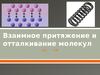 Взаимное притяжение и отталкивание молекул