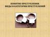 Понятие преступления. Виды и категории преступлений