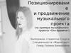 Позиционирование и продвижение музыкального проекта (на примере музыкального проекта «Оля Бравина»)