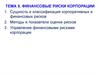 Финансовые риски корпорации