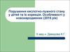 Порушення кислотно-лужного стану у дітей та їх корекція. Особливості у новонароджених