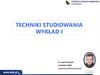 Techniki studiowania
