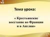 Крестьянские восстания во Франции и в Англии
