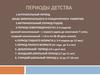 Периоды детства