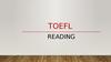 TOEFL reading