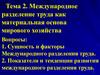 Международное разделение труда как материальная основа мирового хозяйства