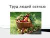 Труд людей осенью