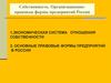 Собственность. Организационно-правовые формы предприятий России