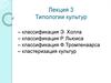 Типологии культур
