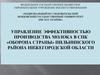Управление эффективностью производства молока в СПК «оборона страны» пильнинского района Нижегородской области