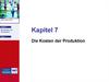 Die Kosten der Produktion