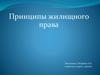Принципы жилищного права