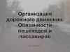 Организация дорожного движения. Обязанности пешеходов и пассажиров