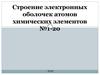 Строение электронных оболочек атомов химических элементов
