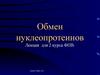Обмен нуклеопротеинов. (Лекция 17)