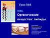 Органические вещества липиды