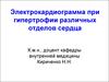 Электрокардиограмма при гипертрофии различных отделов сердца