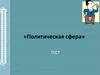 Политическая сфера