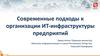 Организация ИТ-инфраструктуры предприятий