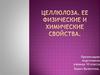 Целлюлоза. Ее физические и химические свойства