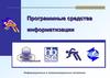 Программные средства информатизации