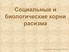 Антропология. Социальные и биологические корни расизма