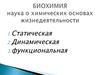 Биохимия, наука о химических основах жизнедеятельности