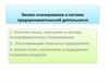 Бизнес-планирование в системе предпринимательской деятельности