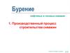 Производственный процесс строительства скважин