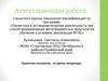 Аттестационная работа. Проектная технология на уроках литературы