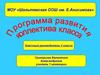Программа развития коллектива класса
