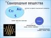 Самородные вещества. Медь (Cu). Золото (Au). Серебро (Ag). Сера (S). Сульфиды. Пирит (FeS2). Молибденит (MoS2)
