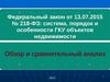 Федеральный закон от 13.07.2015 № 218-ФЗ: система, порядок и особенности ГКУ объектов недвижимости