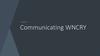 Communicating WNCRY