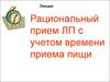 Рациональный прием лекарственных препаратов с учетом времени приема пищи