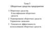 Тема 5. Оборотные средства предприятия