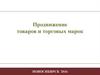 Продвижение товаров и торговых марок