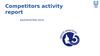 Competitors activity report