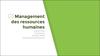 Management des ressources humaines