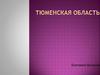 Тюменская область в РФ