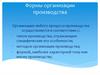 Формы организации производства