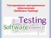 Тестирование программного обеспечения (Software Testing)