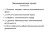 Понятие, предмет и метод экономического права. Субъекты, объекты экономического права