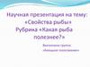 Свойства рыбы. Рубрика «Какая рыба полезнее?»
