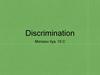 What means Discrimination