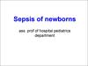Sepsis of newborns
