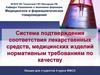 Система подтверждения соответствия лекарственных средств, медицинских изделий нормативным требованиям по качеству