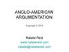 Anglo-american argumentation