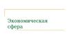 Экономическая сфера. Основыне тезисы