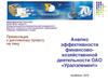 Анализ эффективности финансово-хозяйственной деятельности ОАО «Уралэлемент»